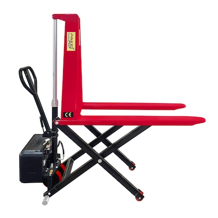 Pake Handling Tools Powered High-Lift Skid Truck, 3300 lb. Cap., 27''x45'', 31-1/2'' Max Lift Height PAKHT-HL6815E